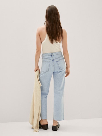 MANGO Regular Jeans 'Bohemian' in Blauw