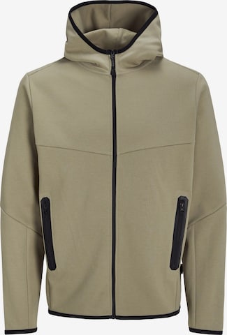 JACK & JONES Sweatjakke 'JCOFusion' i grøn: forside