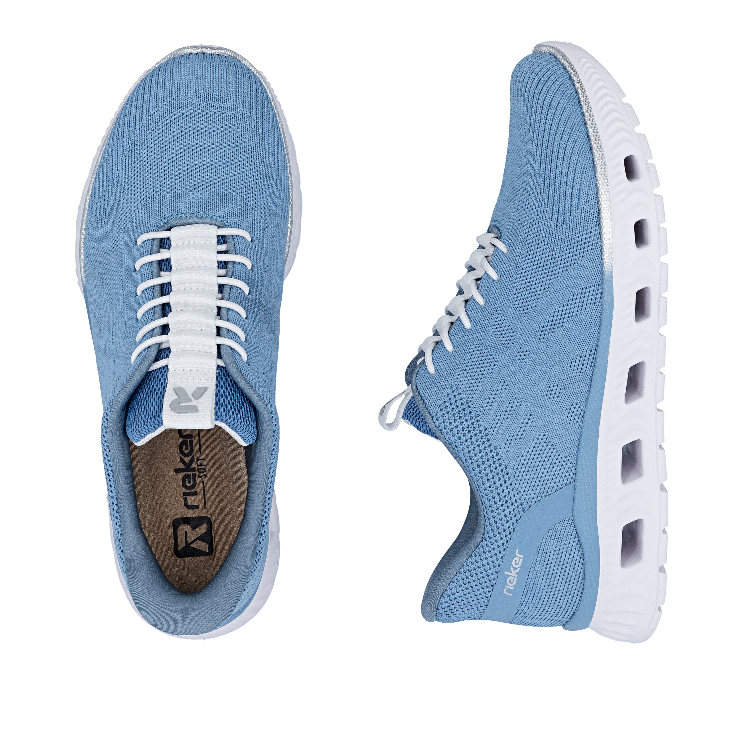 Slip on Rieker en bleu