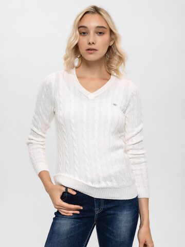 Moxx Paris Trui in Wit: voorkant