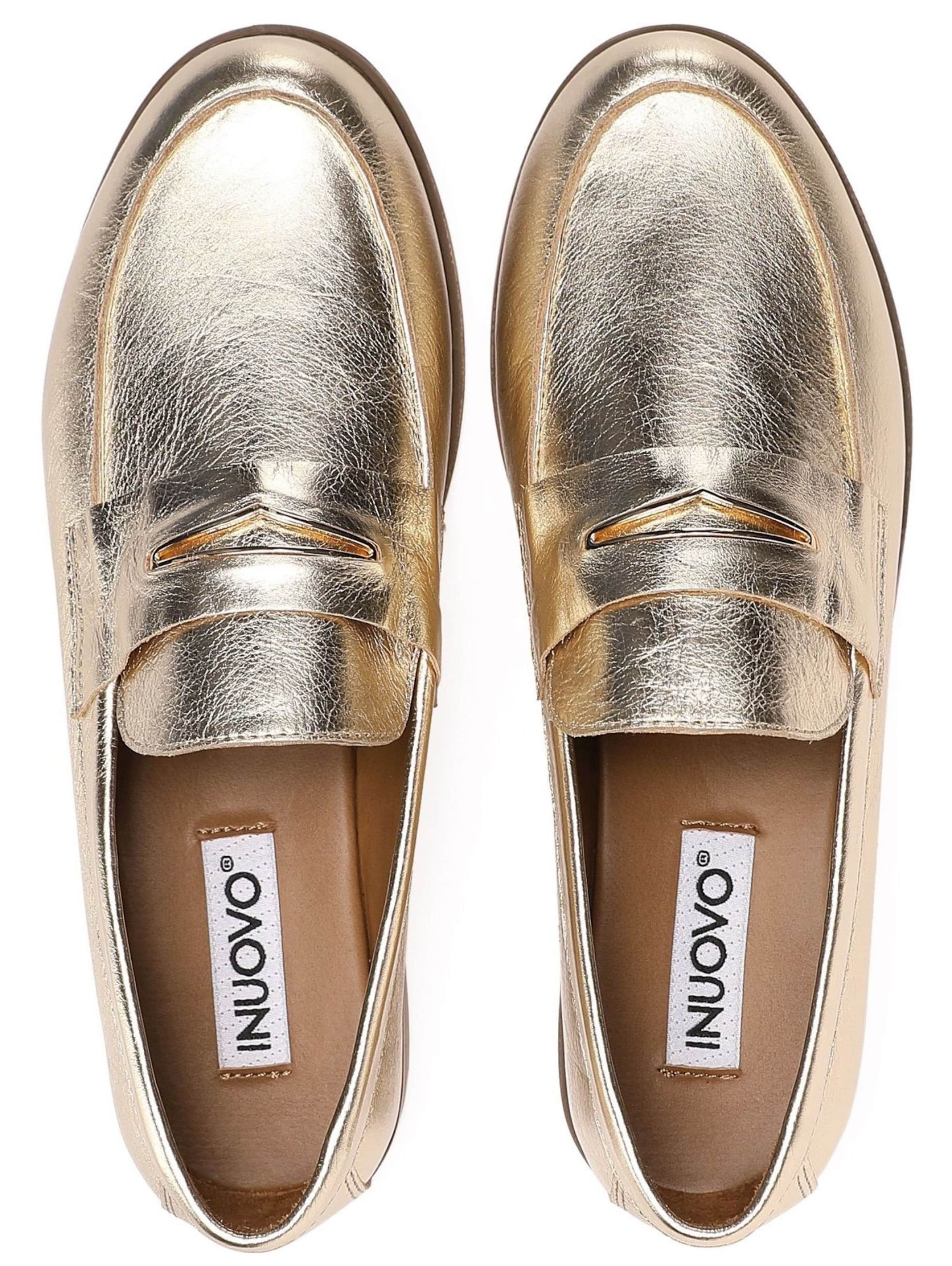 INUOVO Slip-ons in Gold