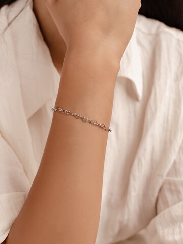 Braccialetto 'Multi Hearts' di Hey Happiness in argento