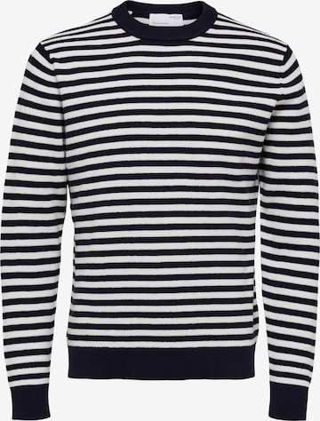 SELECTED HOMME Trui 'Cardi' in Blauw: voorkant