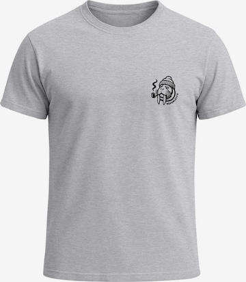 Neverless Shirt 'Walross' in Grau: Vorderseite
