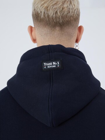 Koyumi Sweatshirt 'Suheyla Love it' in Blue