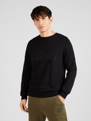 Karl Lagerfeld Sweatshirt in Black: front