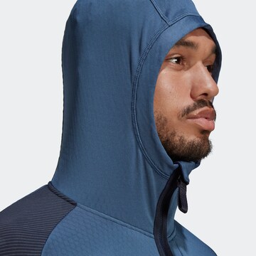 ADIDAS TERREX Athletic Fleece Jacket 'Tech Flooce' in Blue