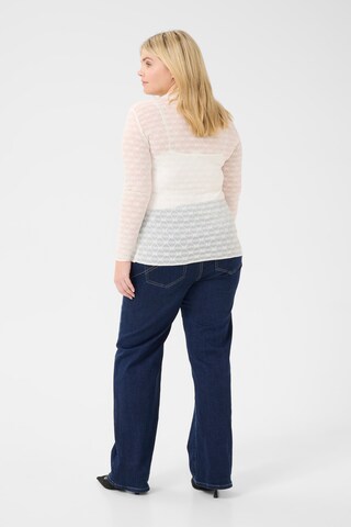 T-shirt 'KC Bella' KAFFE CURVE en blanc