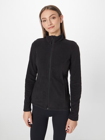 4F Athletic Fleece Jacket in Black: front