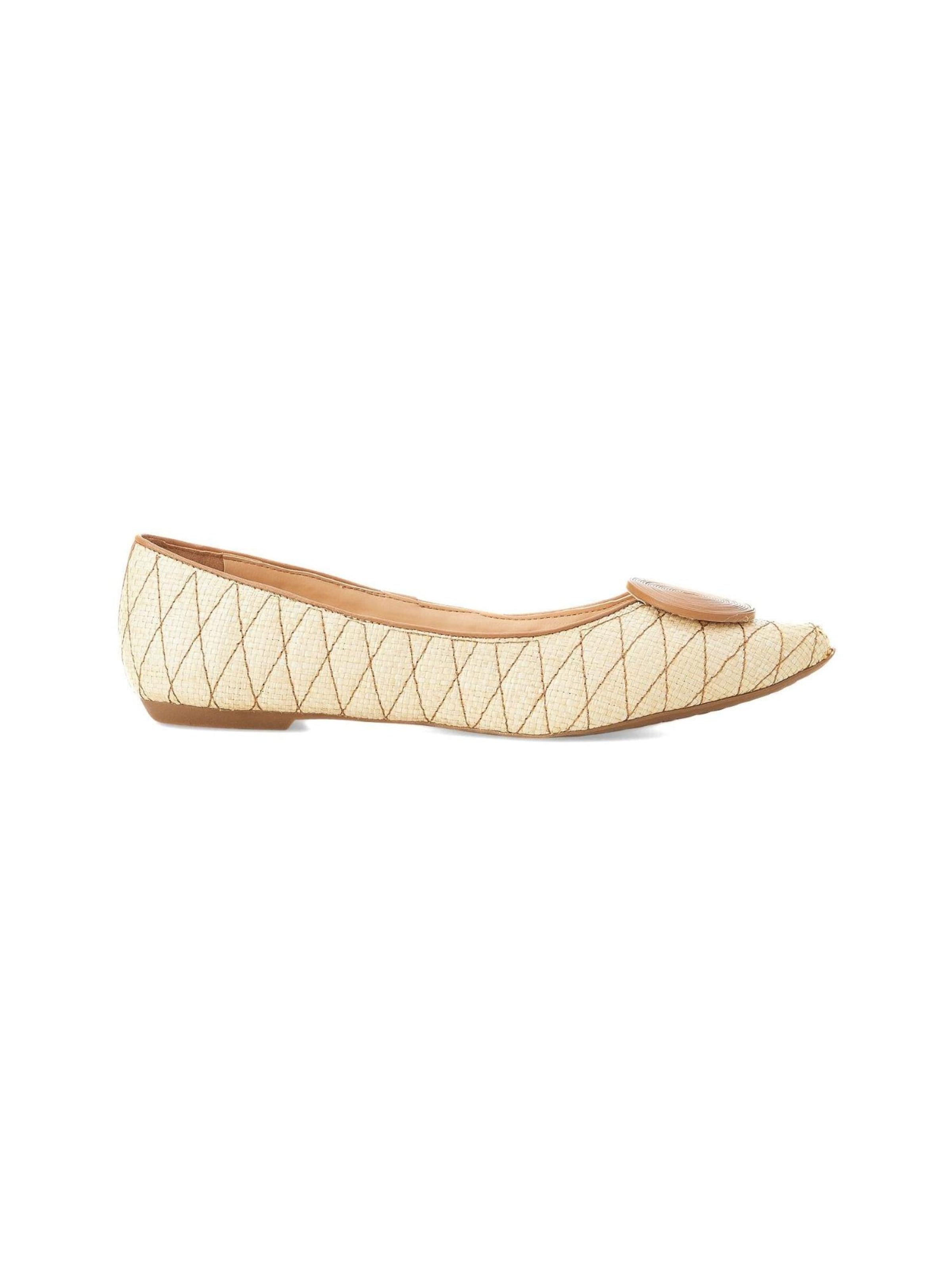 Ballerines 'Ballerines Mangara Coroba en raffia naturel' Mangara Atelier en beige : devant