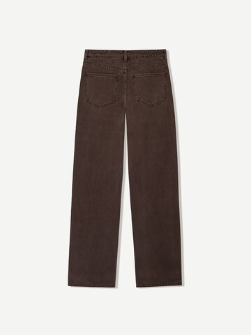 Bershka Wide leg Jeans in Brown