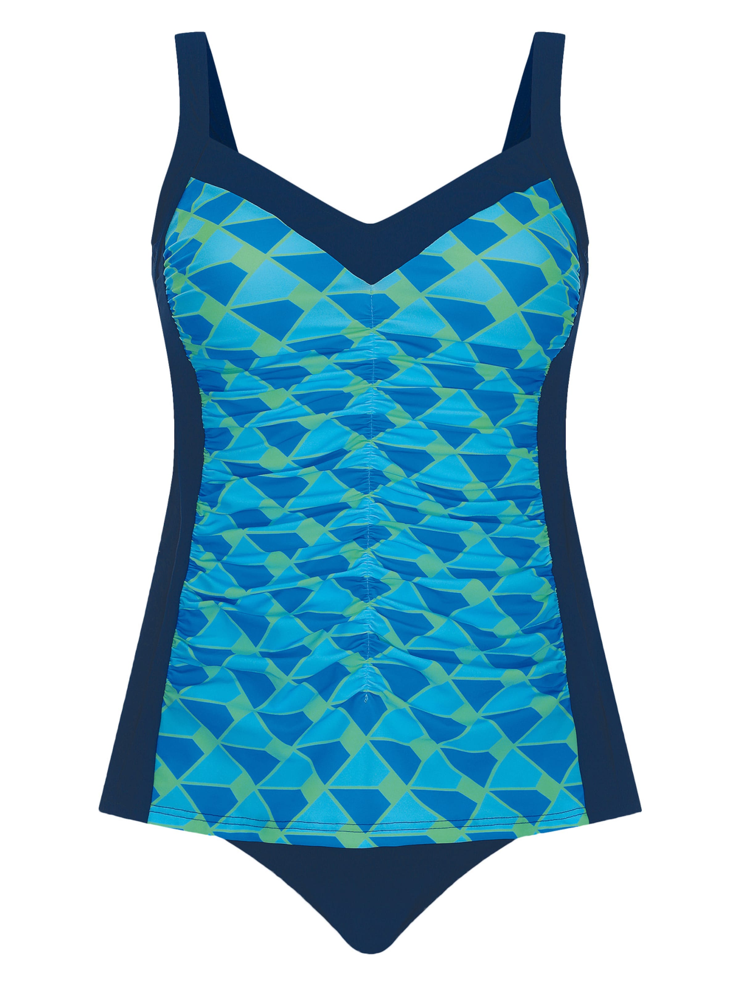 SUNFLAIR Tankini 'Basic' in Blue: front
