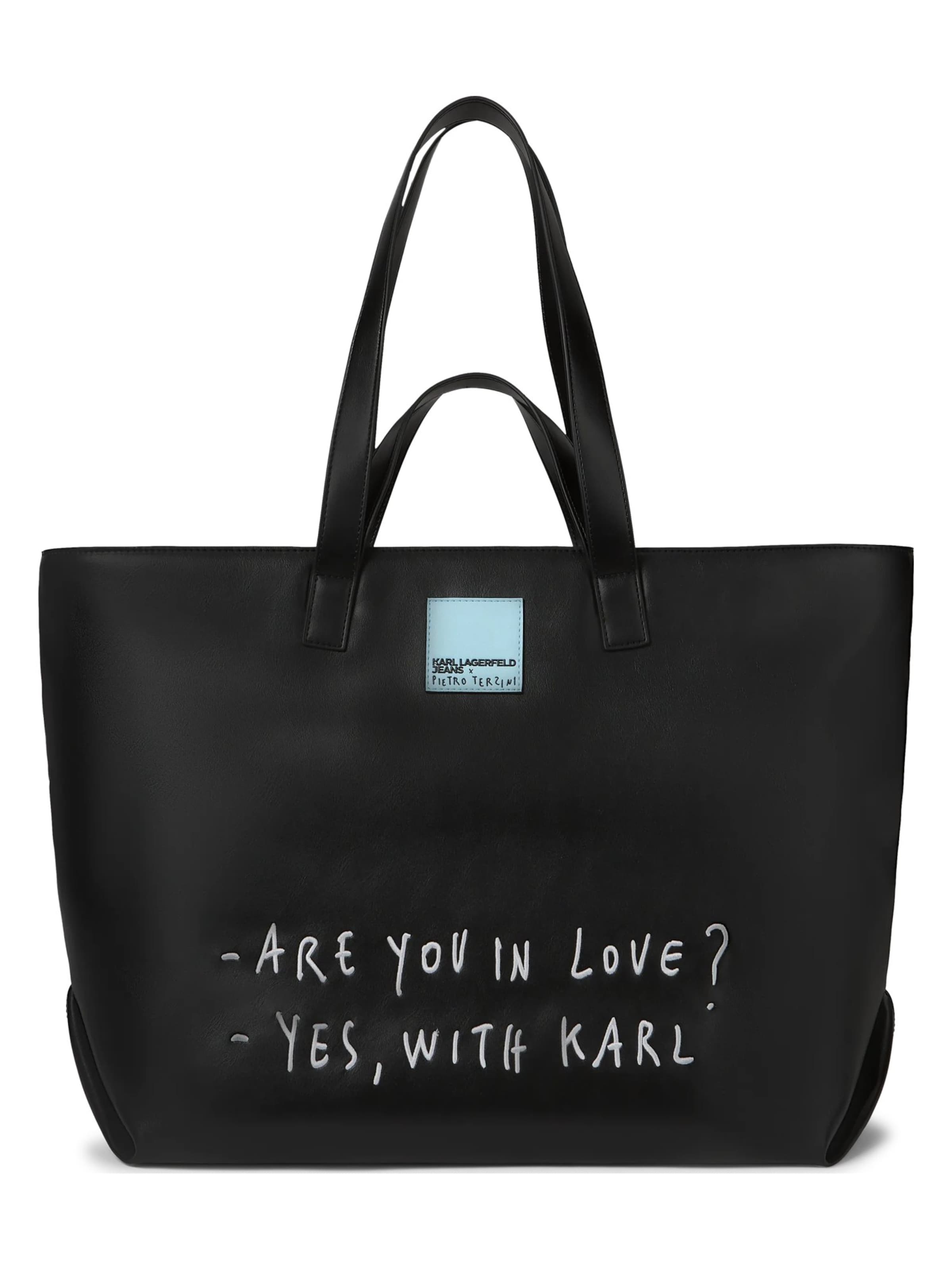 KARL LAGERFELD JEANS - Shopper 'KLJ X Pietro Terzini' en negro: frente