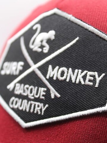 Surf Monkey Athletic Cap in Red