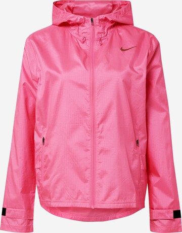 NIKE Athletic Jacket in Pink: front