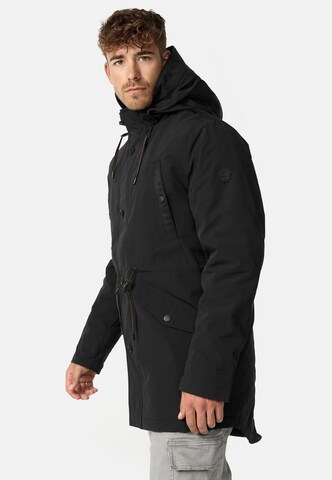 INDICODE JEANS Between-seasons parka ' Benicio ' in Black