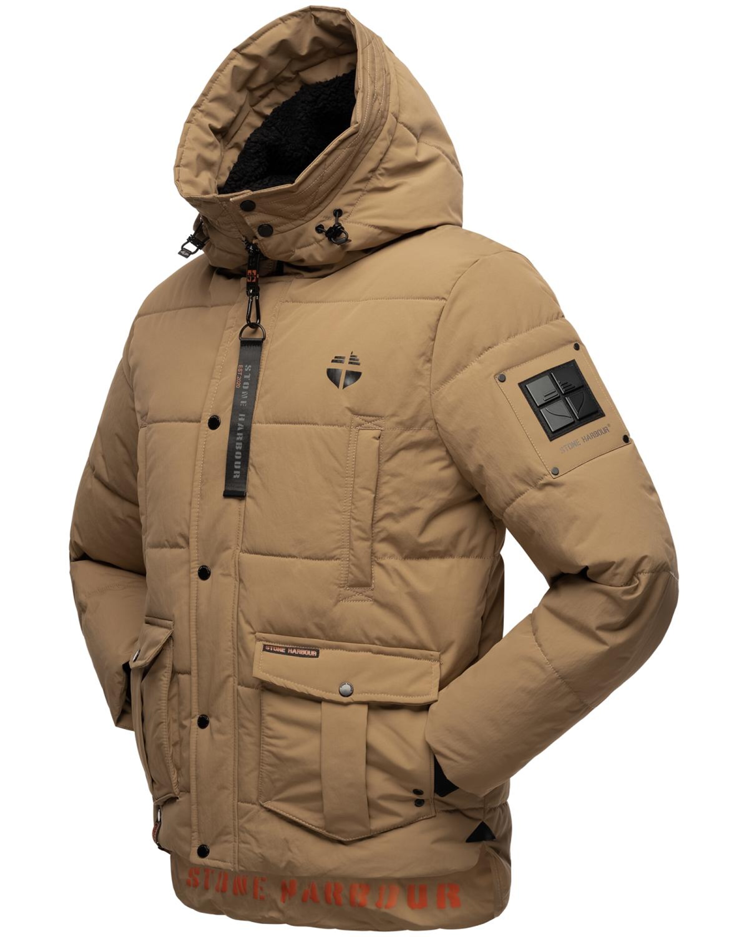 STONE HARBOUR - Casaco de inverno 'Admaroo' em castanho