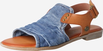 MUSTANG Remienkové sandále - Modrá: predná strana