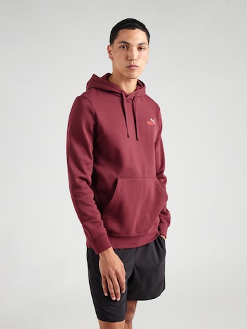 PUMA Αθλητική μπλούζα φούτερ 'ESS No. 1' σε κόκκινο: μπροστά