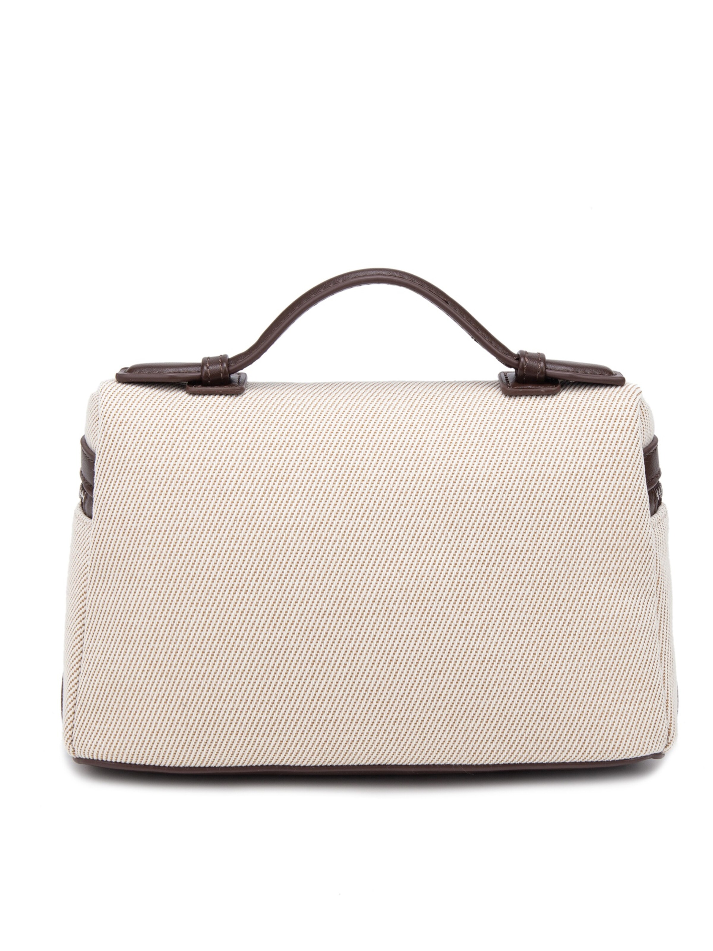 Borsa a tracolla 'Borsa a Mano Strutturata Diana & Co Firenze con Tracolla Regolabile e Dettagli Ecopelle' di Diana&Co. in marrone