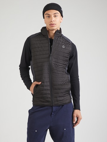 JACK & JONES Vest in Black: front