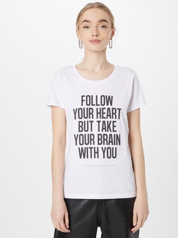 T-shirt 'Brain' EINSTEIN & NEWTON en blanc : devant