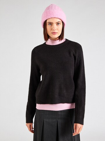 PIECES Pullover in Schwarz: Vorderseite