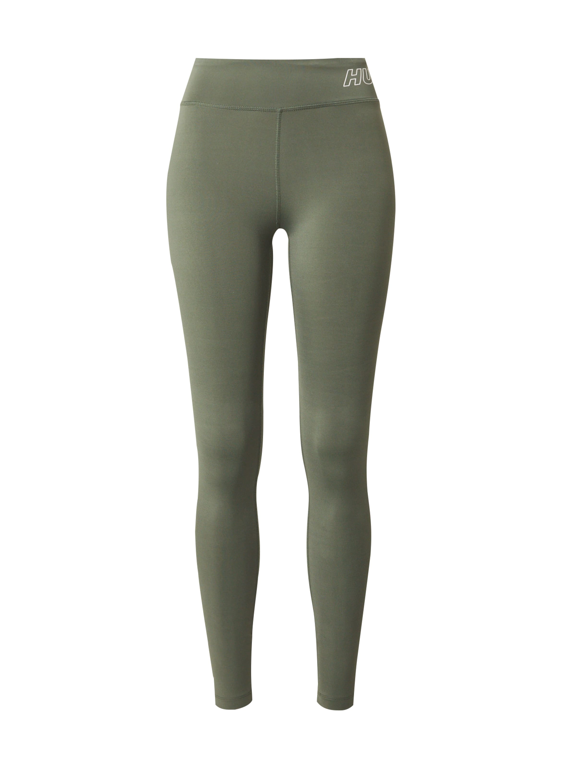 Hummel Skinny Sportovní kalhoty 'TE FUNDAMENTAL' – zelená: přední strana