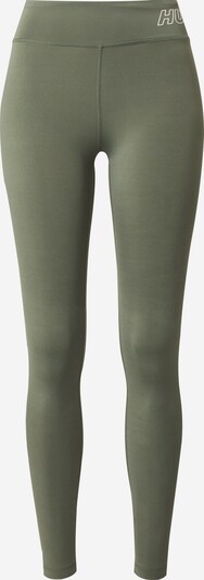 Sportinės kelnės 'TE FUNDAMENTAL' iš Hummel, spalva – alyvuogių spalva / balta, Prekių apžvalga