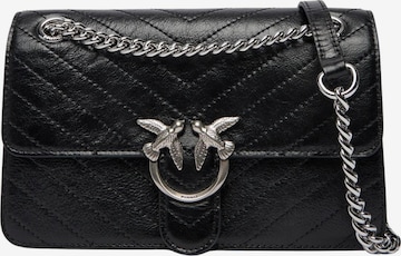 juoda PINKO Rankinė ant peties 'Pinko Sac Rabat Love One Light Mini Vitello Wr Noir': priekis