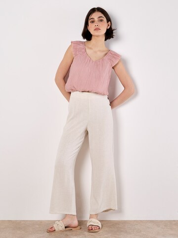 Wide Leg Pantalon ' ' Apricot en beige