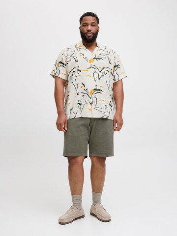 Jack & Jones Plus Классический крой Рубашка в Бежевый