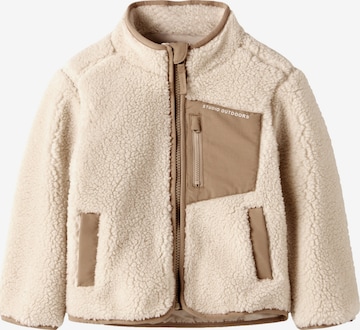 NAME IT Fleece jacket 'Mattia' in Beige: front