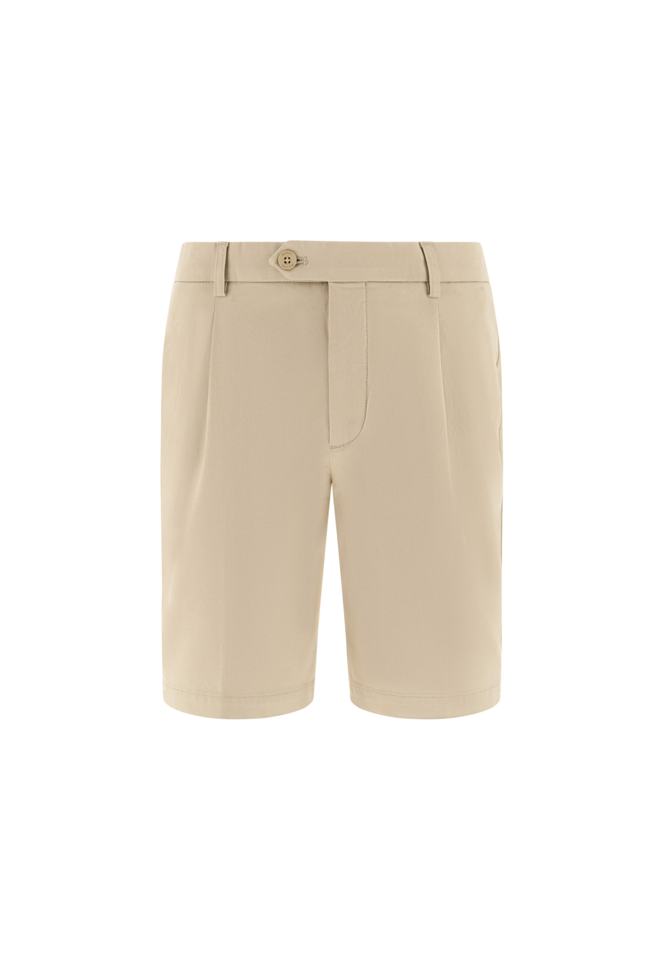 Boggi Milano Slim fit Pleat-front trousers 'B Sustainable'' in Beige: front