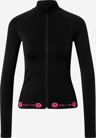 NU-IN ACTIVE Bluza rozpinana sportowa w kolorze neonowy róż / czarnym, Podgląd produktu