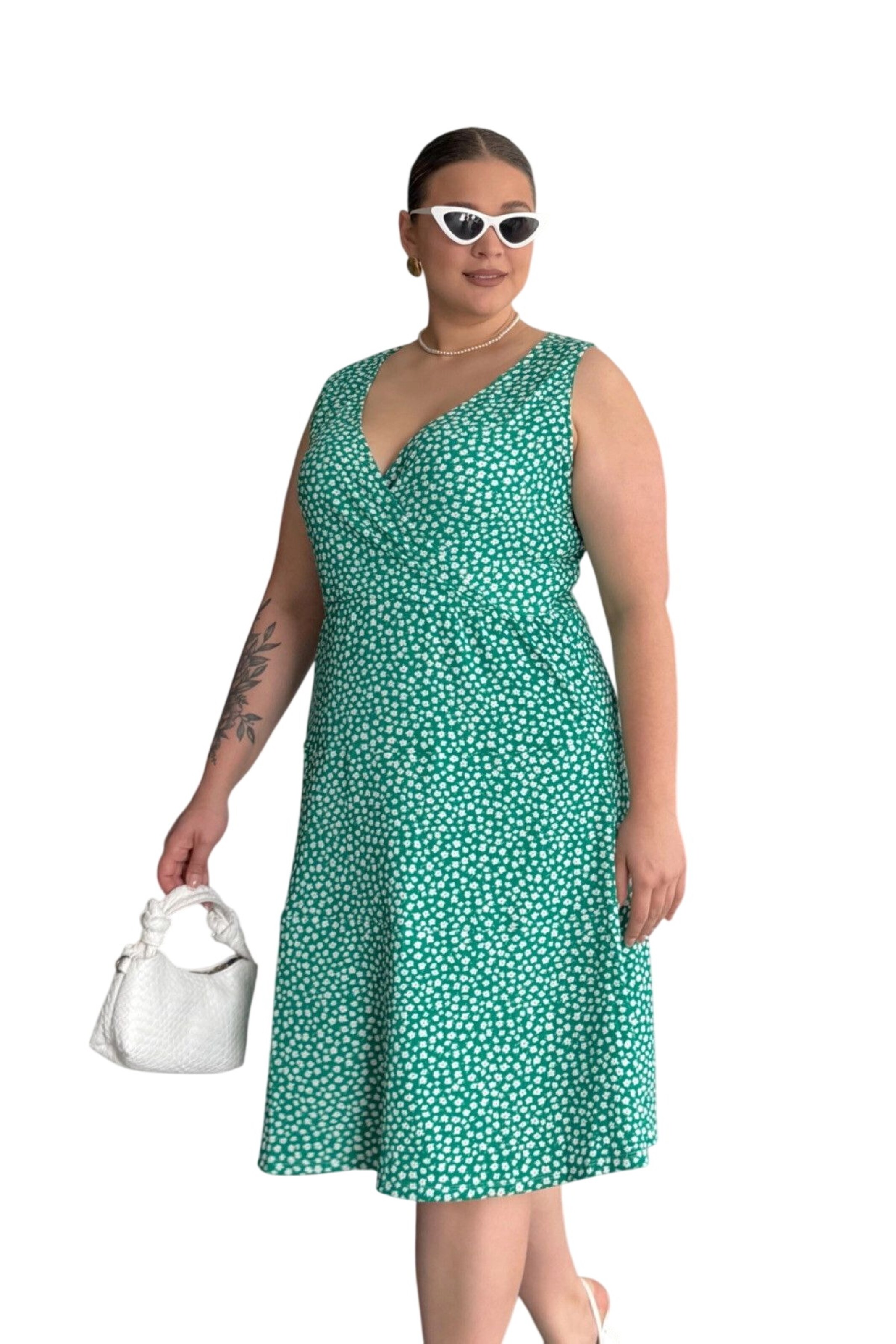 Robe d’été Stil Diva en vert : devant