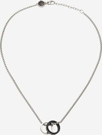 DIESEL Necklace 'Double Pendant' in Silver: front