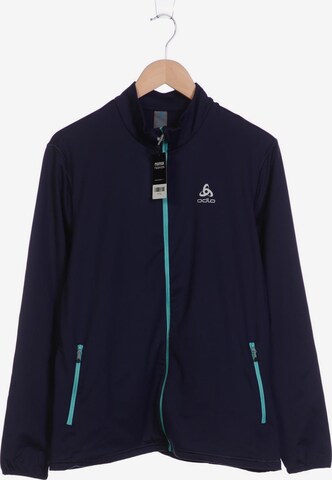 ODLO Sweatshirt & Zip-Up Hoodie in XL in Blue: front