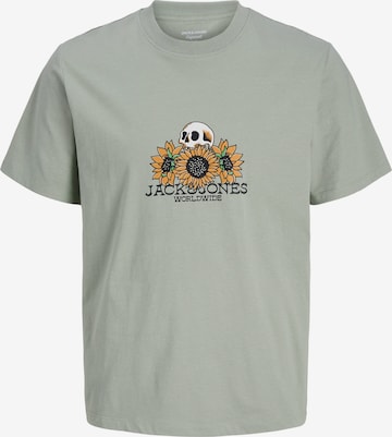 Jack & Jones Junior T-Shirt 'JORCATSKILLS' in Grün: Vorderseite