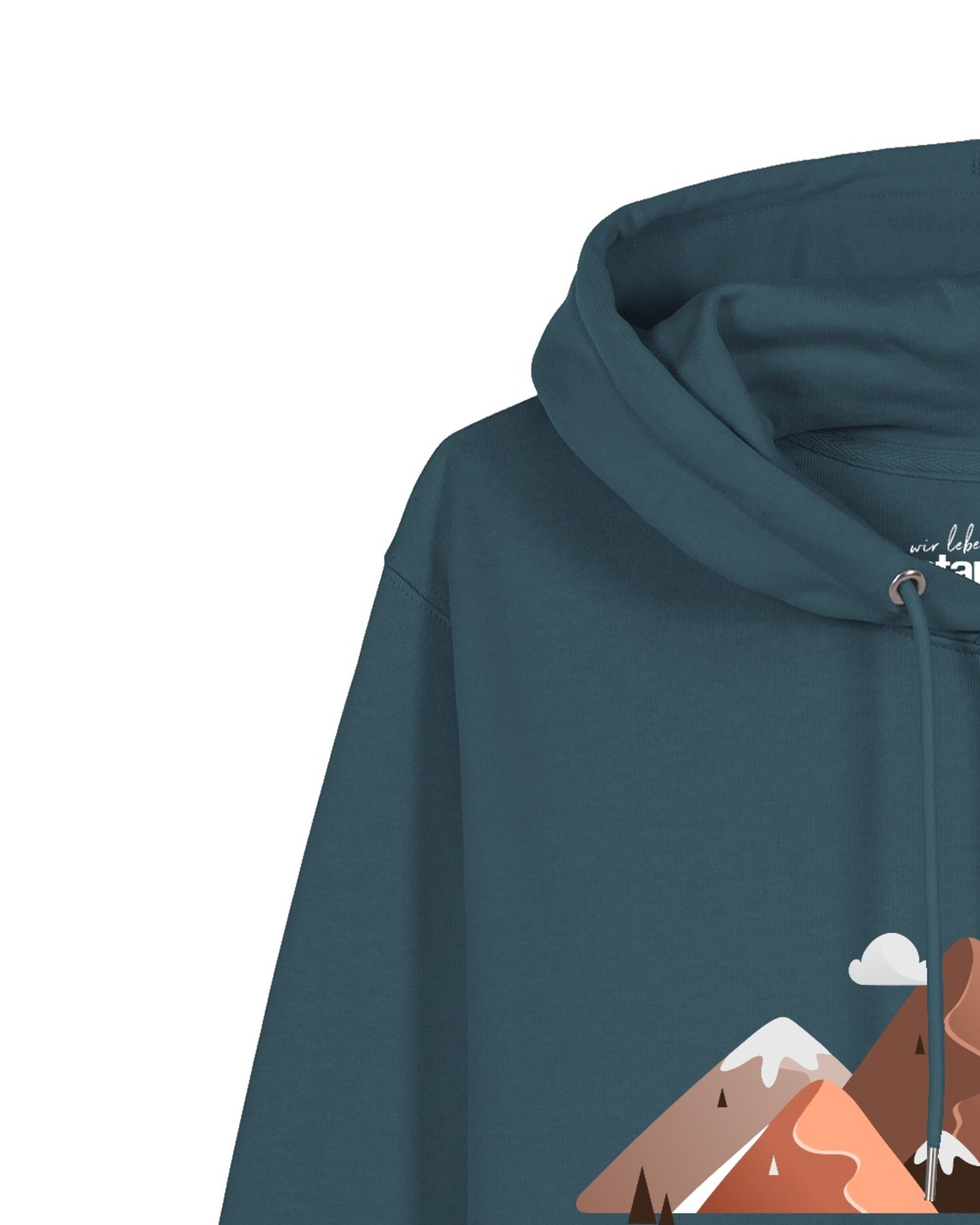 Sweat-shirt 'Mountains & Moon' Watapparel en bleu