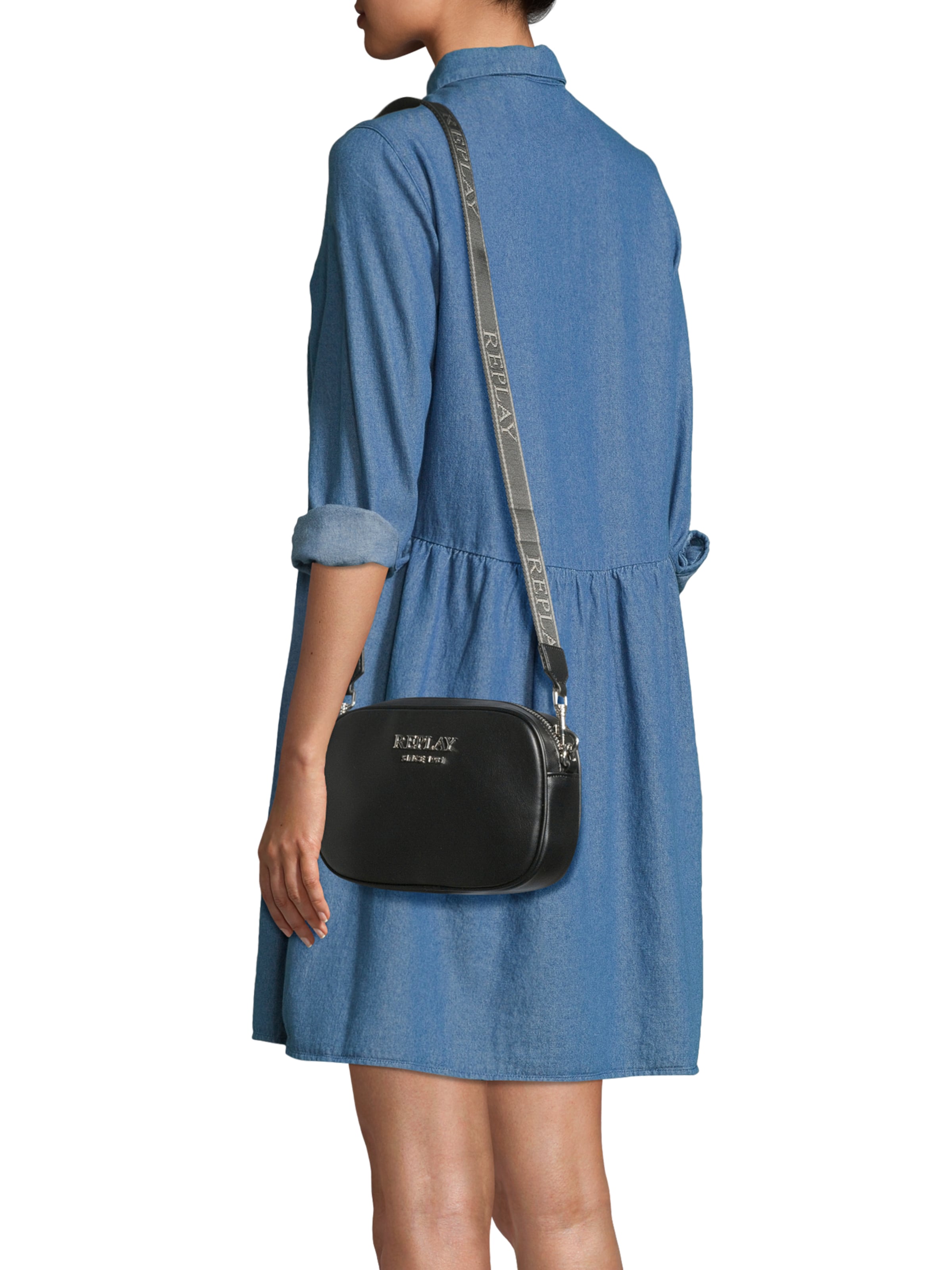 Sac à bandoulière REPLAY en noir : devant