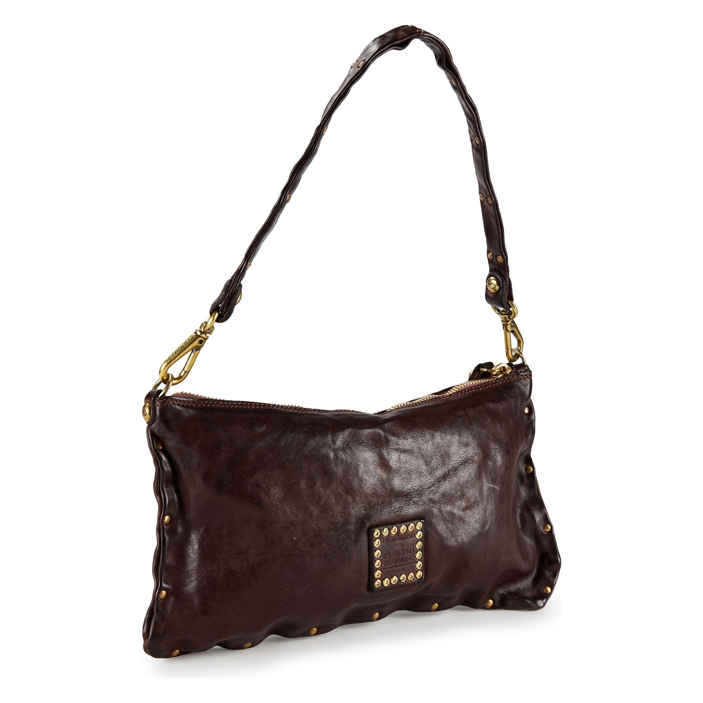 Campomaggi Schoudertas 'Mara' in Bruin