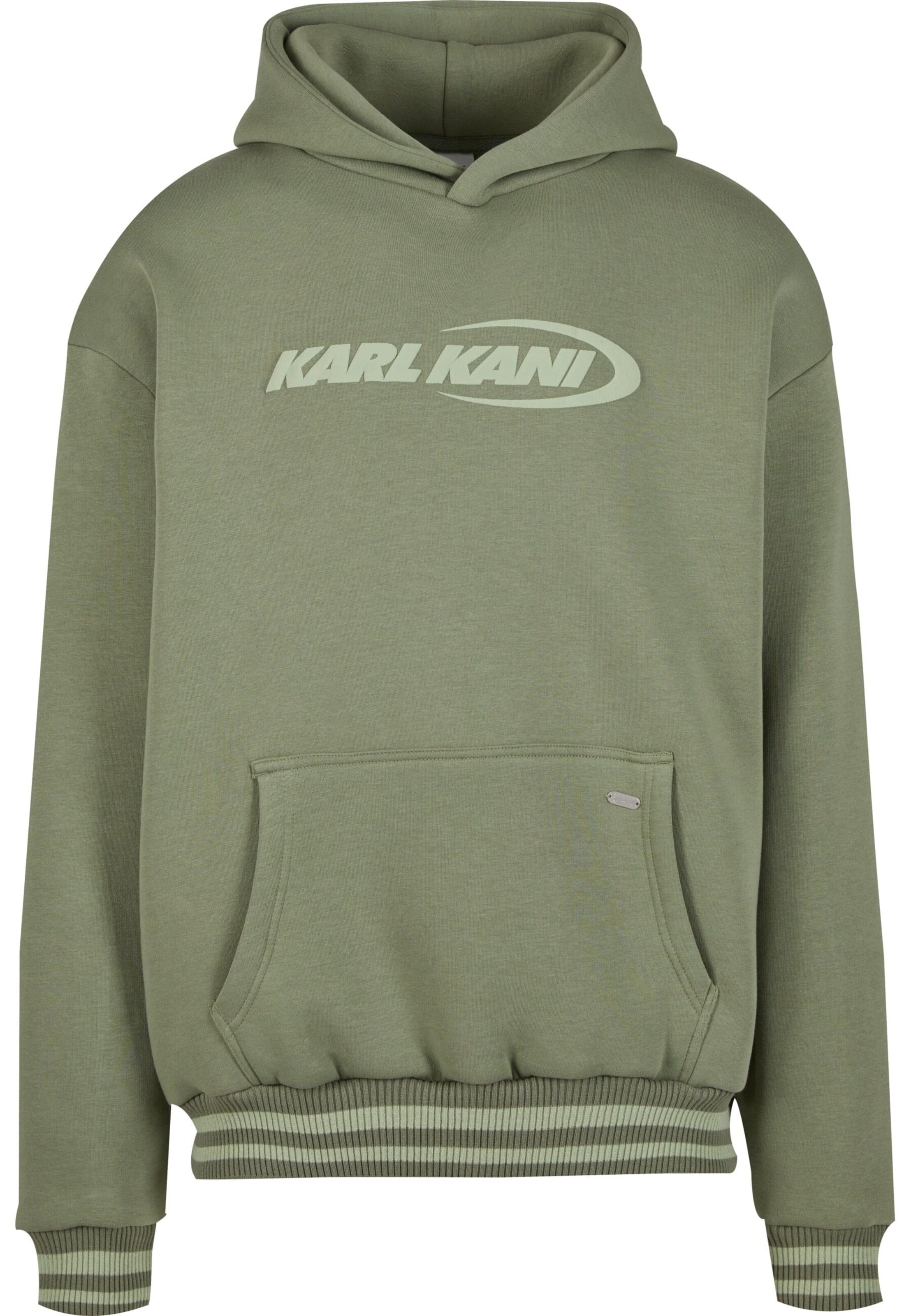 Karl Kani Sweatshirt 'Ellipse' in Groen: voorkant