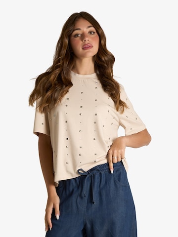Jijil Shirt in Beige: front