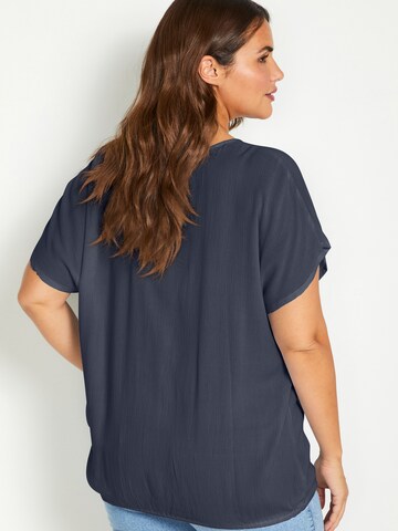 KAFFE CURVE Blouse 'Ami Stanley' in Blue