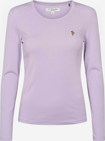 U.S. POLO ASSN. Koszulka 'UWCarlotte' w kolorze fioletowy: przód