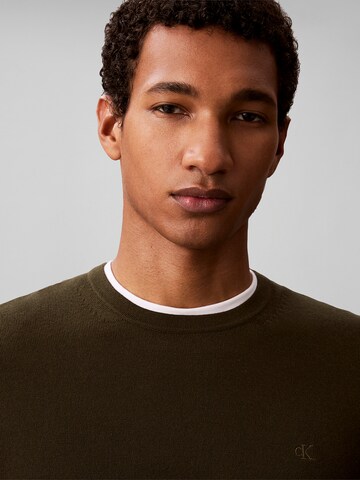 Calvin Klein Regular Pullover in Braun