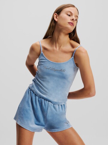 Top de la Karl Lagerfeld pe albastru