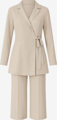 Pantalons de tailleur MODAMIHRAM en beige : devant