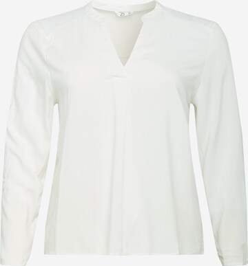 Z-One Blouse 'Silia' in Wit: voorkant